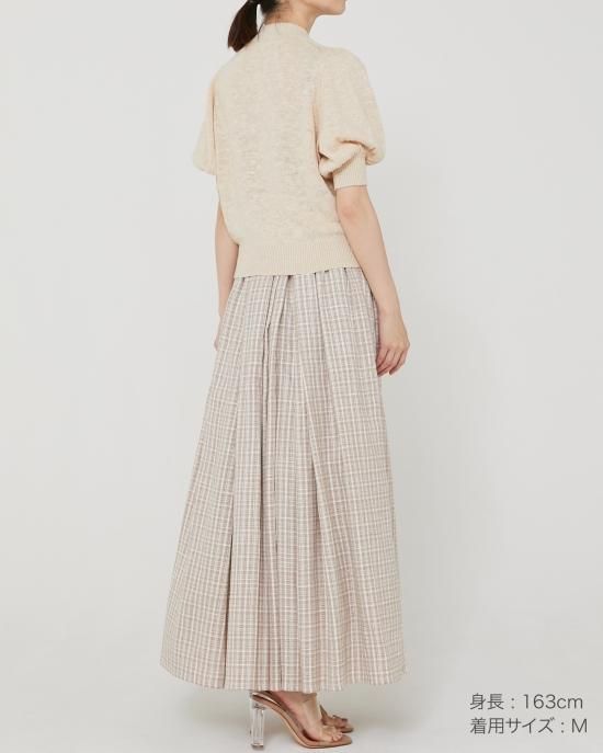 【美品】セブンテン　サンゴニットカーディガン サンゴニットカーディガン(ホワイト×ブルー) - seventen