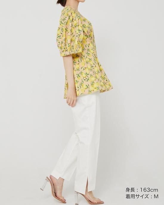 40%off】レモンプリントブラウス(ホワイト) - seventen 40%off】レモンプリントブラウス(ホワイト) - seventen
