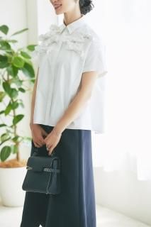 リボンブラウス(ホワイト)