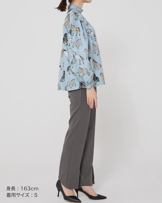 30%off】フロントスリットパンツ(グレー) - seventen 30%off】フロントスリットパンツ(グレー) - seventen
