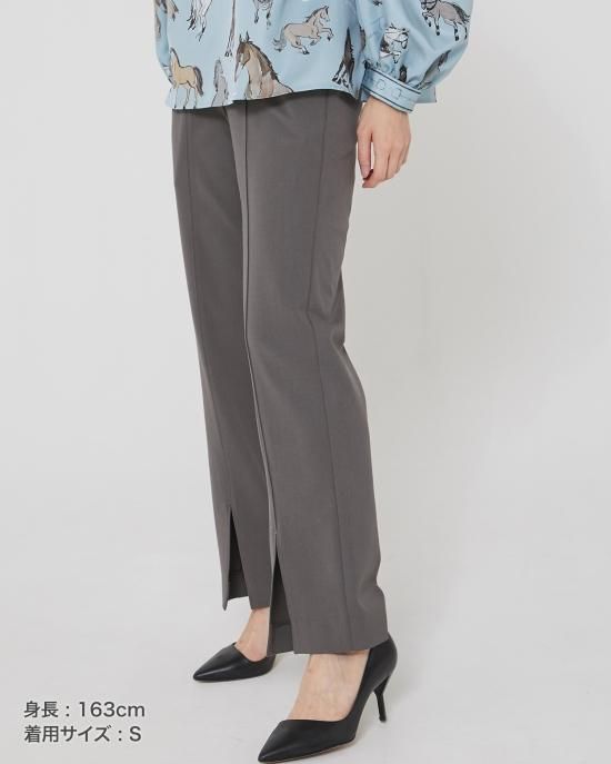 30%off】フロントスリットパンツ(グレー) - seventen 30%off】フロントスリットパンツ(グレー) - seventen