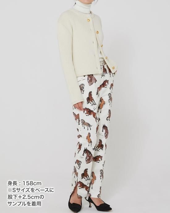 30%off】ホースプリントパンツ(オフホワイト) - seventen 30%off】ホースプリントパンツ(オフホワイト) - seventen