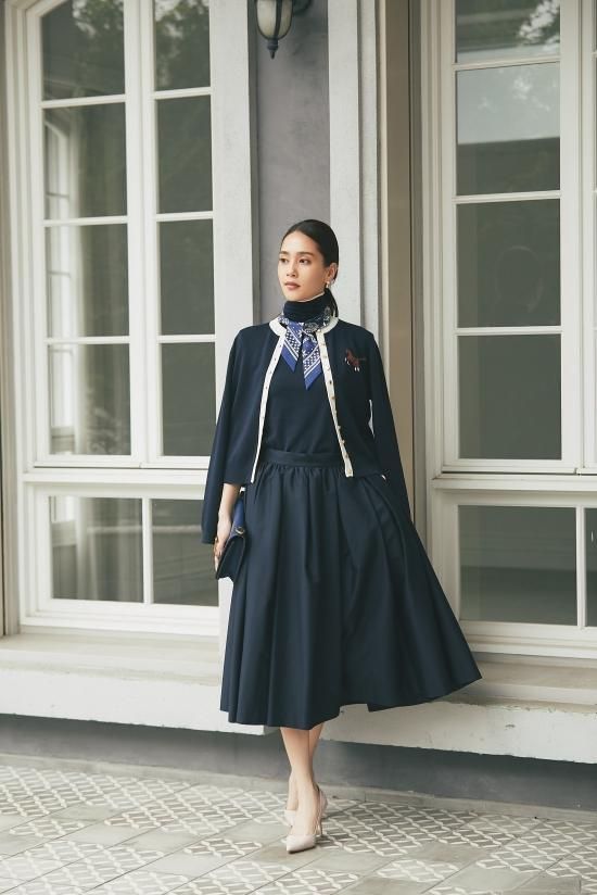 ショートスリーブタートルニット(ネイビー×オフホワイト) - seventen