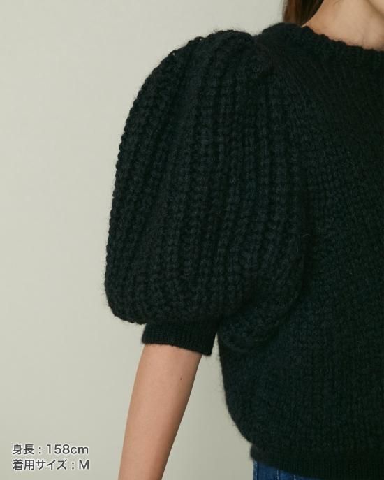30%off】ボリュームスリーブモヘアニット(オフホワイト) - seventen 30%off】ボリュームスリーブモヘアニット(オフホワイト) - seventen