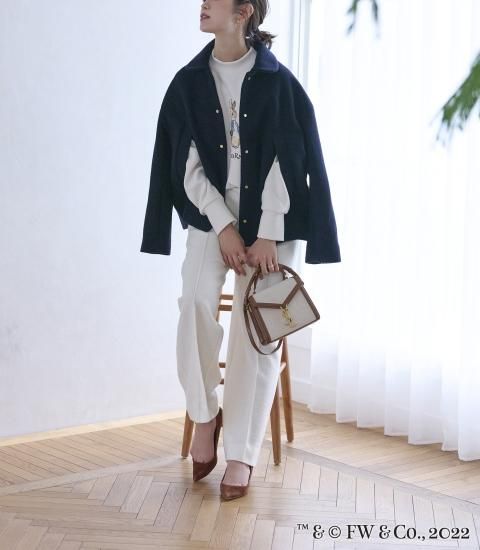 30％off】ウールモッサーハーフコート(ネイビー) - seventen