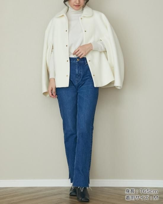 SEVENTEN ウールモッサーハーフコート（ネイビー） 30％off】ウールモッサーハーフコート(ネイビー) - seventen