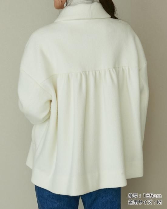 SEVENTEN ウールモッサーハーフコート（ネイビー） 30％off】ウールモッサーハーフコート(ネイビー) - seventen