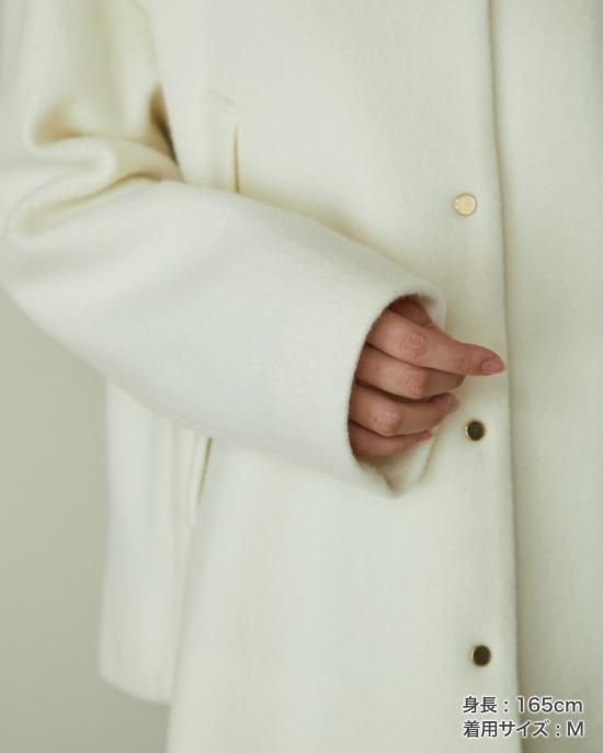 SEVENTEN ウールモッサーハーフコート（ネイビー） 30％off】ウールモッサーハーフコート(ネイビー) - seventen