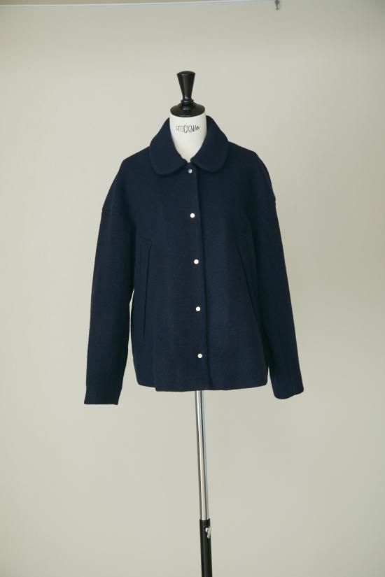 SEVENTEN ウールモッサーハーフコート（ネイビー） 30％off】ウールモッサーハーフコート(ネイビー) - seventen