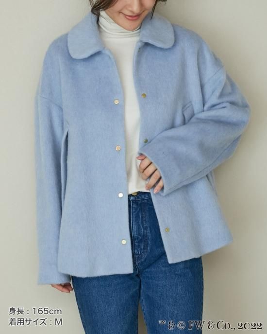 Cremona・ウールシャギーハーフコートLサイズ Cremona・ウールシャギーハーフコートLサイズ