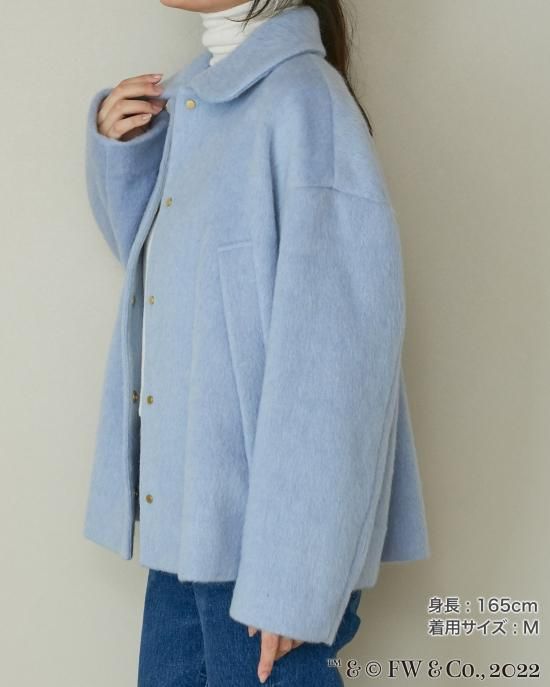 再入荷】ピーターラビット™️ウールシャギーコート(サックス 再入荷】ピーターラビット™️ウールシャギーコート(サックス