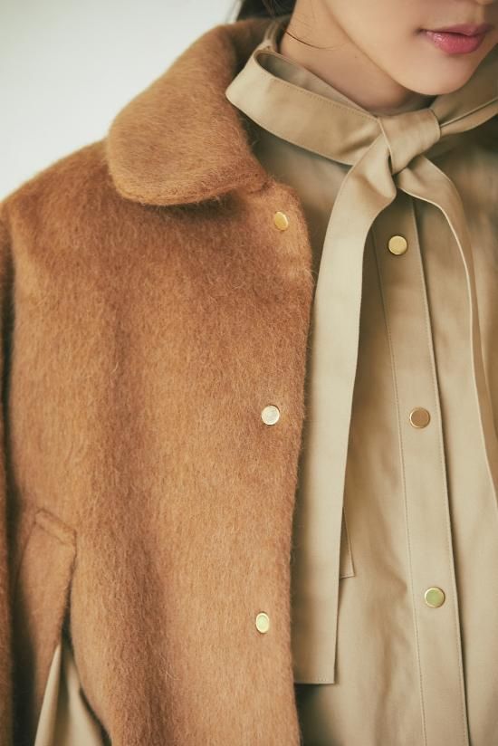 30％off】ミリタリーボウタイジャケット(ベージュ) - seventen