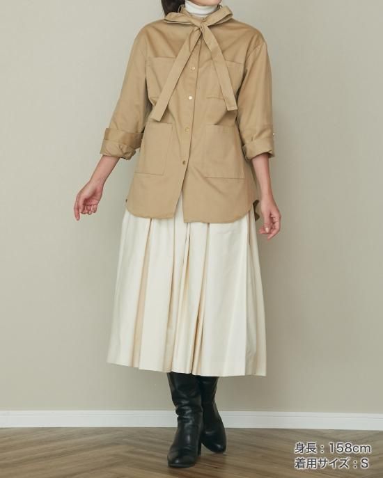 【新品タグ付き】人気完売品！セブンフェアリー ミリタリージャケット ベージュ 新品タグ付き】人気完売品！セブンフェアリー ミリタリージャケット