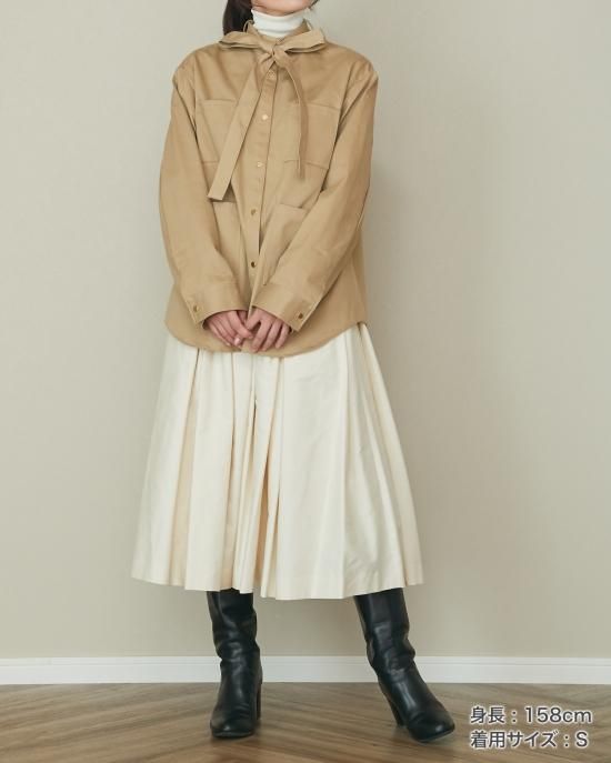 30％off】ミリタリーボウタイジャケット(ベージュ) - seventen