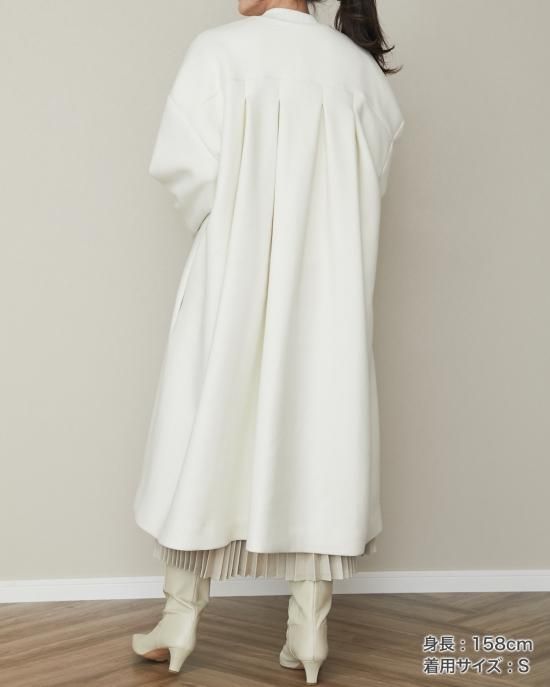 【着用3回♡希少】PLEATS PLEASEビックカラーロングコートカーディガン 20％off】バックタックロングコート(フューシャピンク) - seventen
