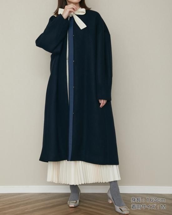 20%off】バックタックロングコート(フューシャピンク) - seventen 20%off】バックタックロングコート(フューシャピンク) - seventen