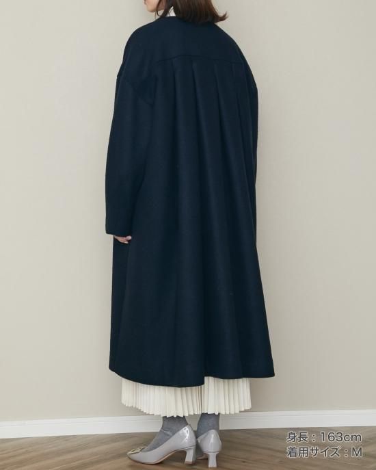20%off】バックタックロングコート(フューシャピンク) - seventen 20%off】バックタックロングコート(フューシャピンク) - seventen