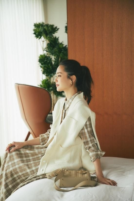 40％off】チェックネルシャツワンピース(ベージュ) - seventen