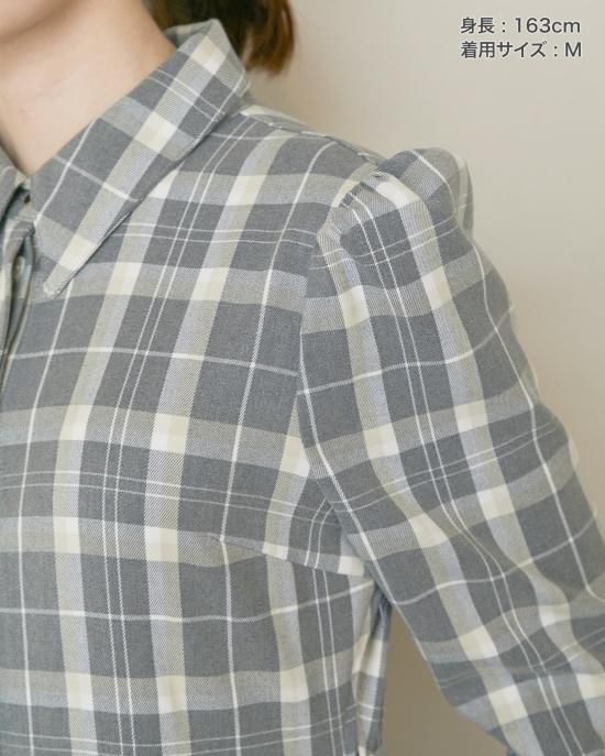 seven ten チェックネルシャツワンピース ベージュ　セブンテン　xs 40％off】チェックネルシャツワンピース(ベージュ) - seventen