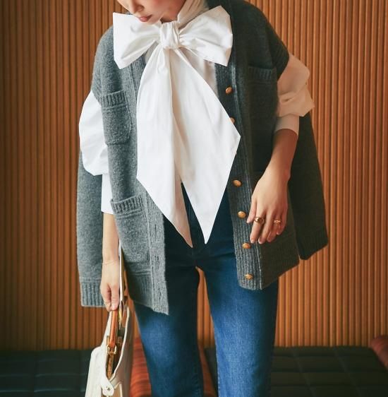 SEVENTEN BY MIHO KAWAHITO メルトンウールガーデ グレー