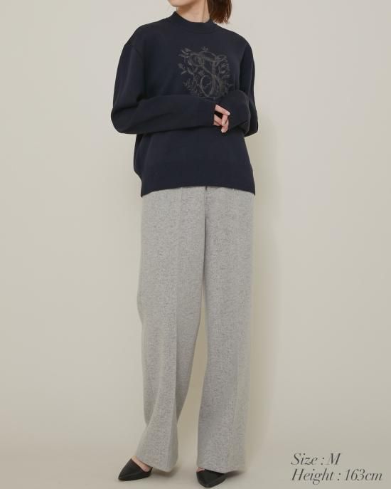 30％off】ロゴ刺繍ニット(ネイビー) - seventen