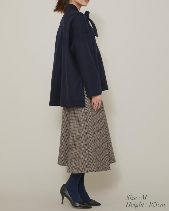 セブンテン ボウタイウールトップス（ネイビー） ボウタイウールトップス(ネイビー) - seventen