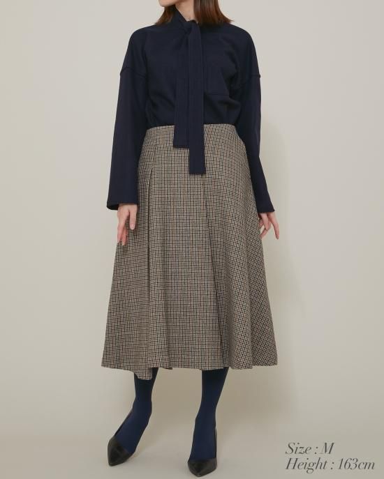 セブンテン ボウタイウールトップス（ネイビー） ボウタイウールトップス(ネイビー) - seventen