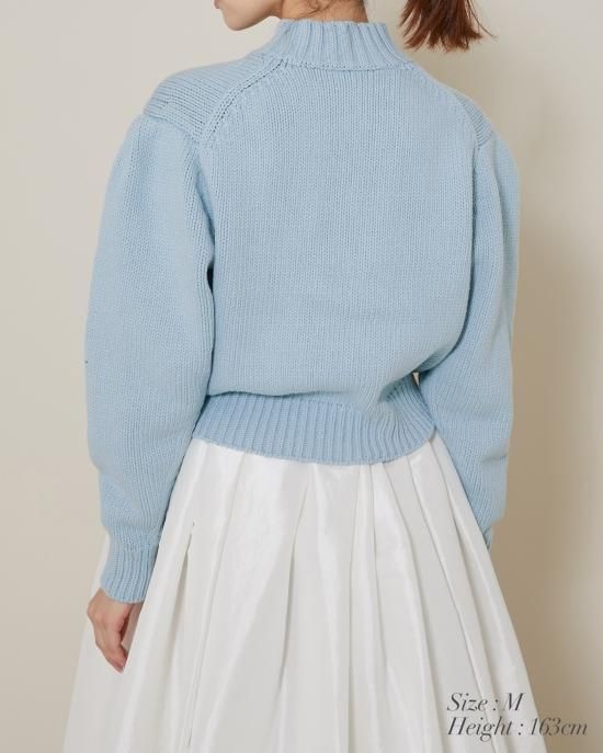 タックスリーブニット(ブラック) - seventen