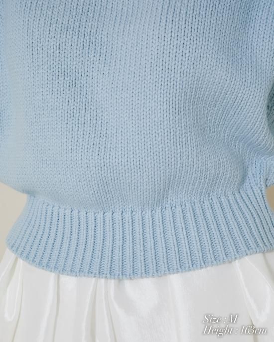 タックスリーブニット(ライトベージュ) - seventen