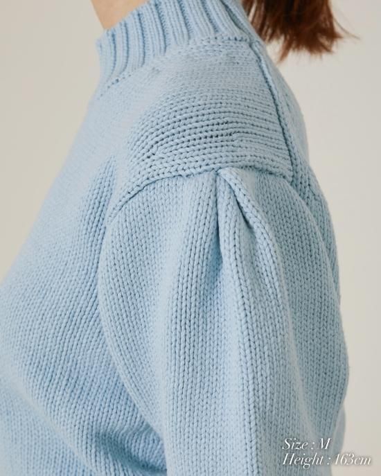 タックスリーブニット(ライトベージュ) - seventen