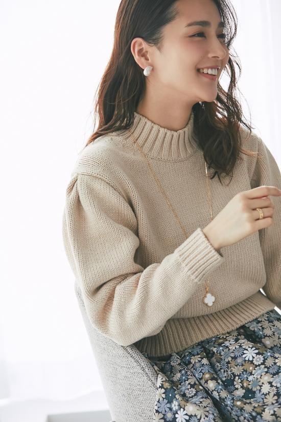 seventen セブンテン タックスリーブニット ライトベージュ タックスリーブニット(ライトベージュ) - seventen