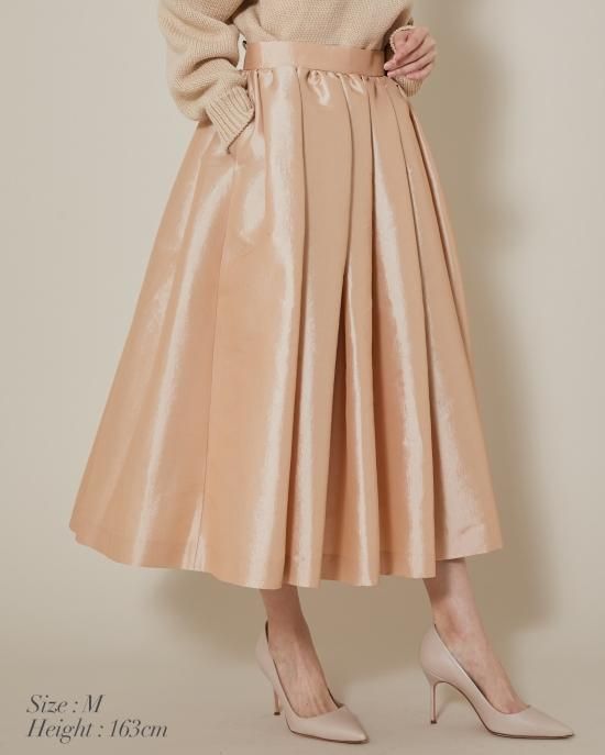 今話題のアイテムを 20％off】ストレッチサテンフレアスカート(ピンクベージュ シャツ/ブラウス(半袖/袖なし)