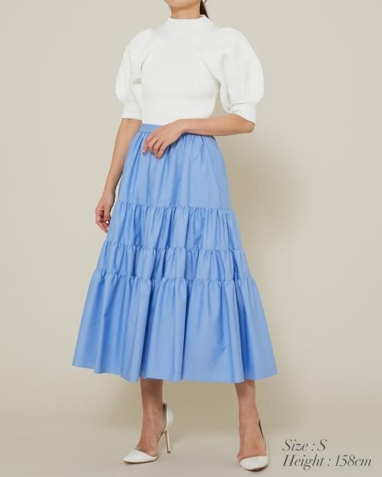 seventenby mihokawahitoセブンテン小籠包ニット ボリュームスリーブニット(グレー) - seventen