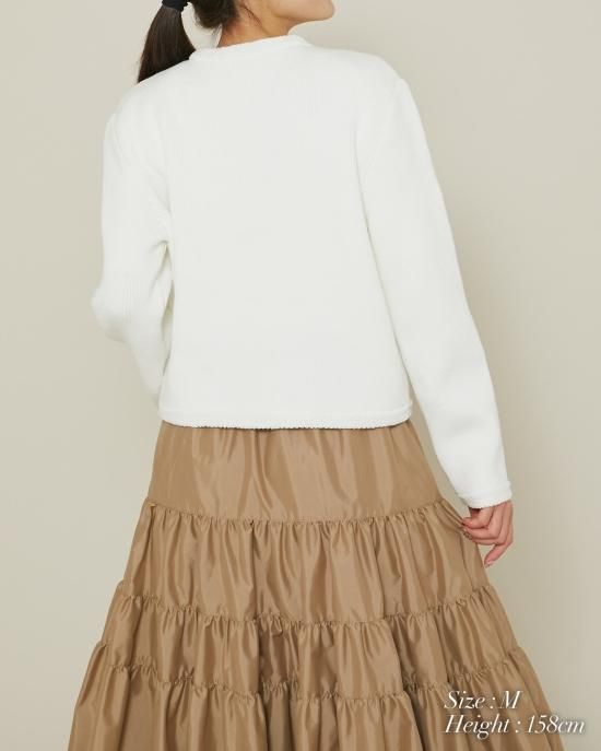 ニットジャケット(ブルーボーダー) - seventen