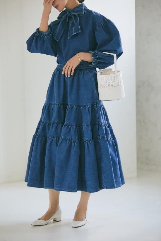 Bluebleubleueデニムブラウス35 s76