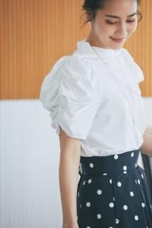 SEVENTEN パイピングティアードトップス（ホワイト） パイピングティアードトップス-seventen-