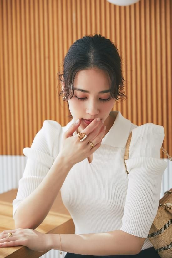 SEVEN TEN by MIHO KAWAHITOポロニットドレス