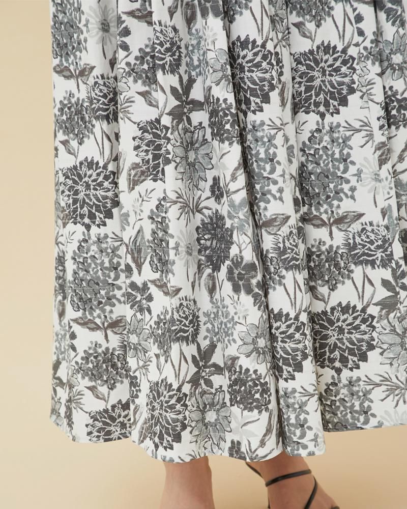 セブンテン　seventen ヴィンテージプリントワンピース　XS 30％off】ヴィンテージプリントワンピース(ブルー) - seventen
