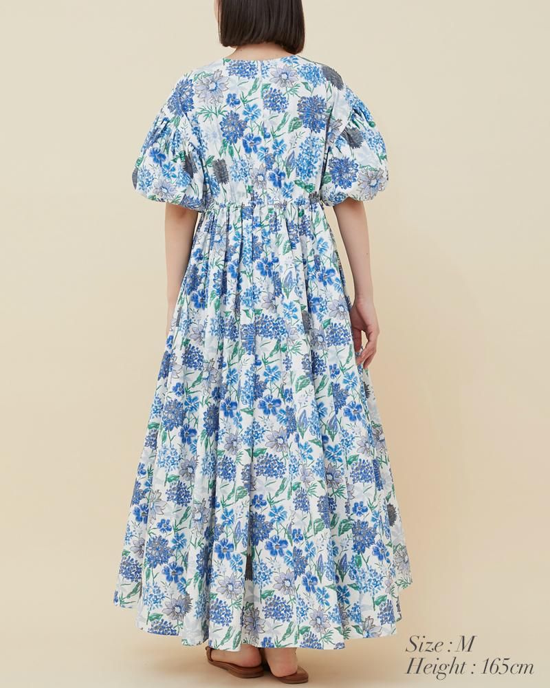 30％off】ヴィンテージプリントワンピース(グレー) - seventen