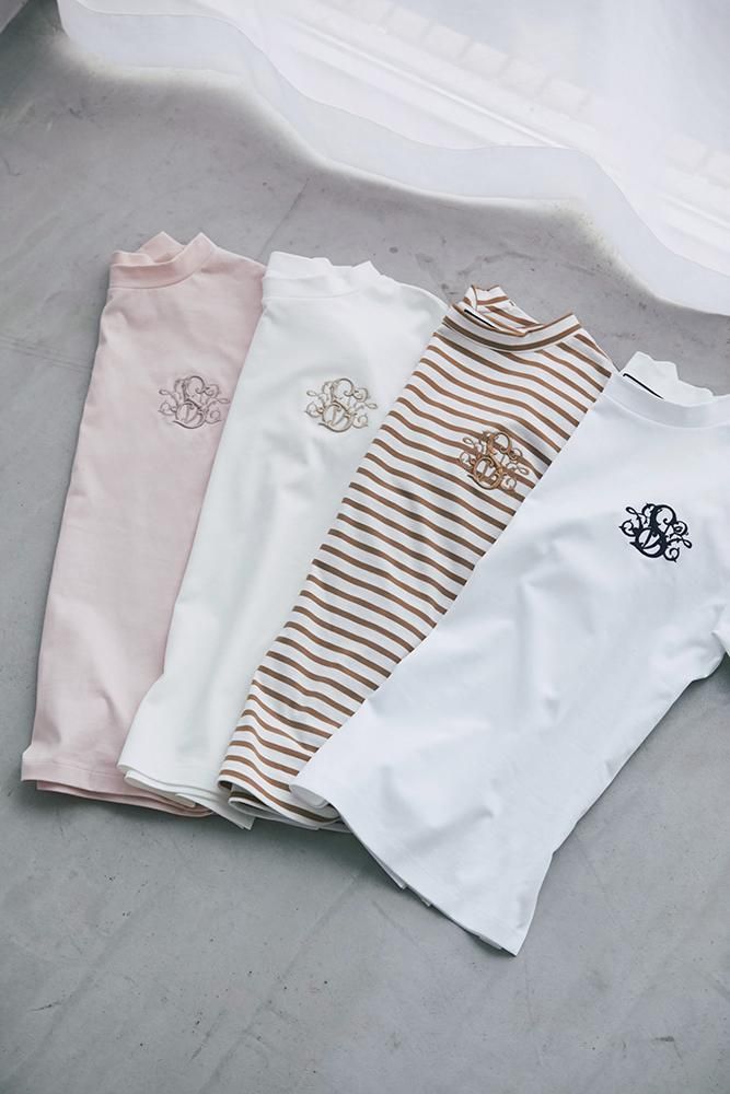 SVT刺繍Tシャツ(ホワイト×ベージュ) - seventen SVT刺繍Tシャツ(ホワイト×ベージュ) - seventen