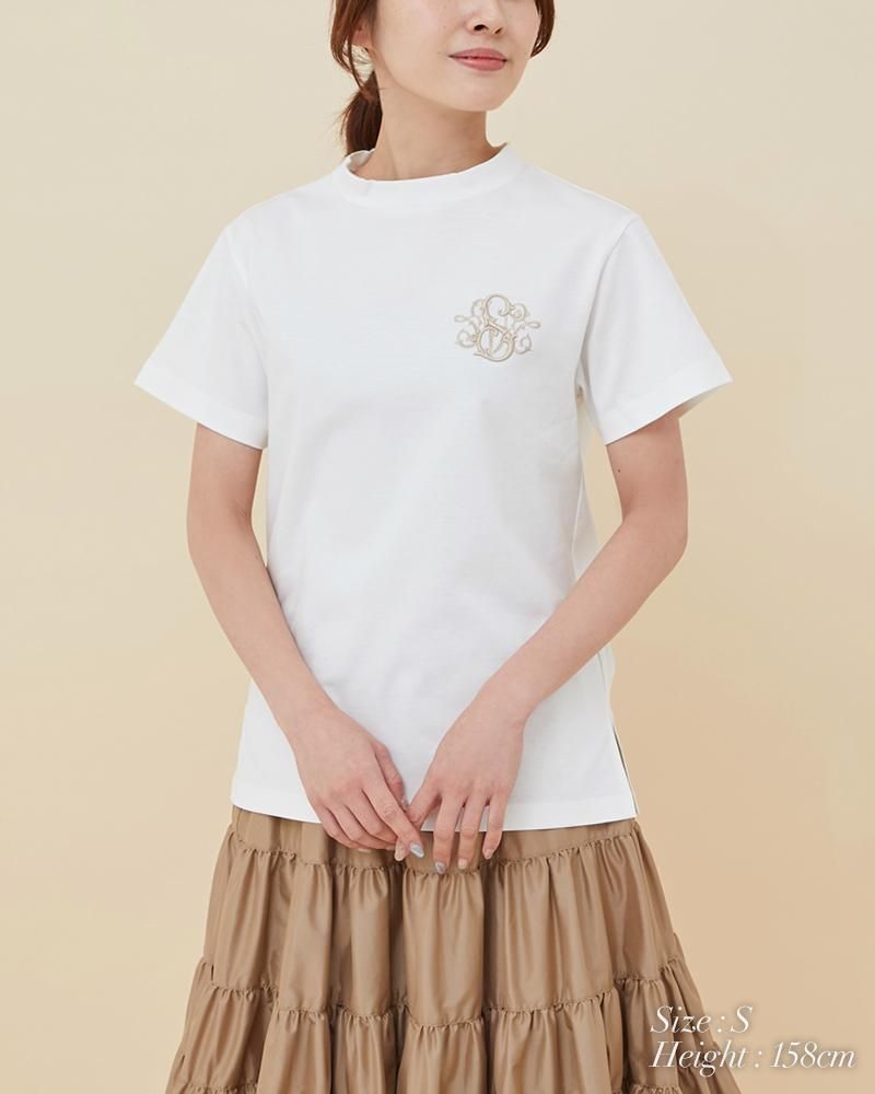 SVT刺繍Tシャツ(ホワイト×ベージュ) - seventen SVT刺繍Tシャツ(ホワイト×ベージュ) - seventen
