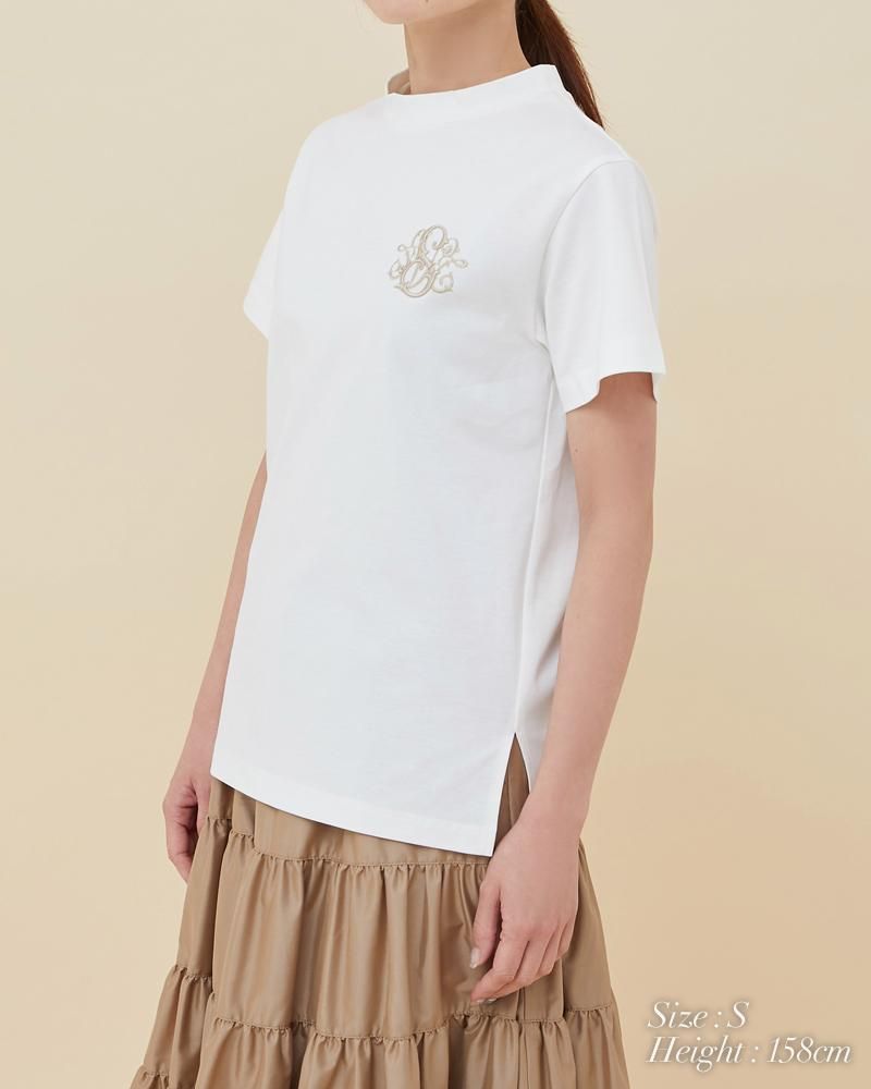 SVT刺繍Tシャツ(ホワイト×ベージュ) - seventen SVT刺繍Tシャツ(ホワイト×ベージュ) - seventen