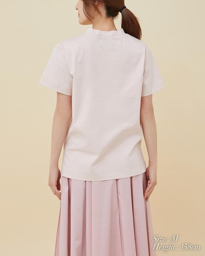 SVT刺繍Tシャツ(ホワイト×ベージュ) - seventen SVT刺繍Tシャツ(ホワイト×ベージュ) - seventen