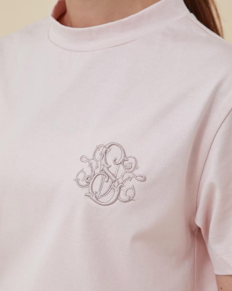 SVT刺繍Tシャツ(ホワイト×ベージュ) - seventen SVT刺繍Tシャツ(ホワイト×ベージュ) - seventen