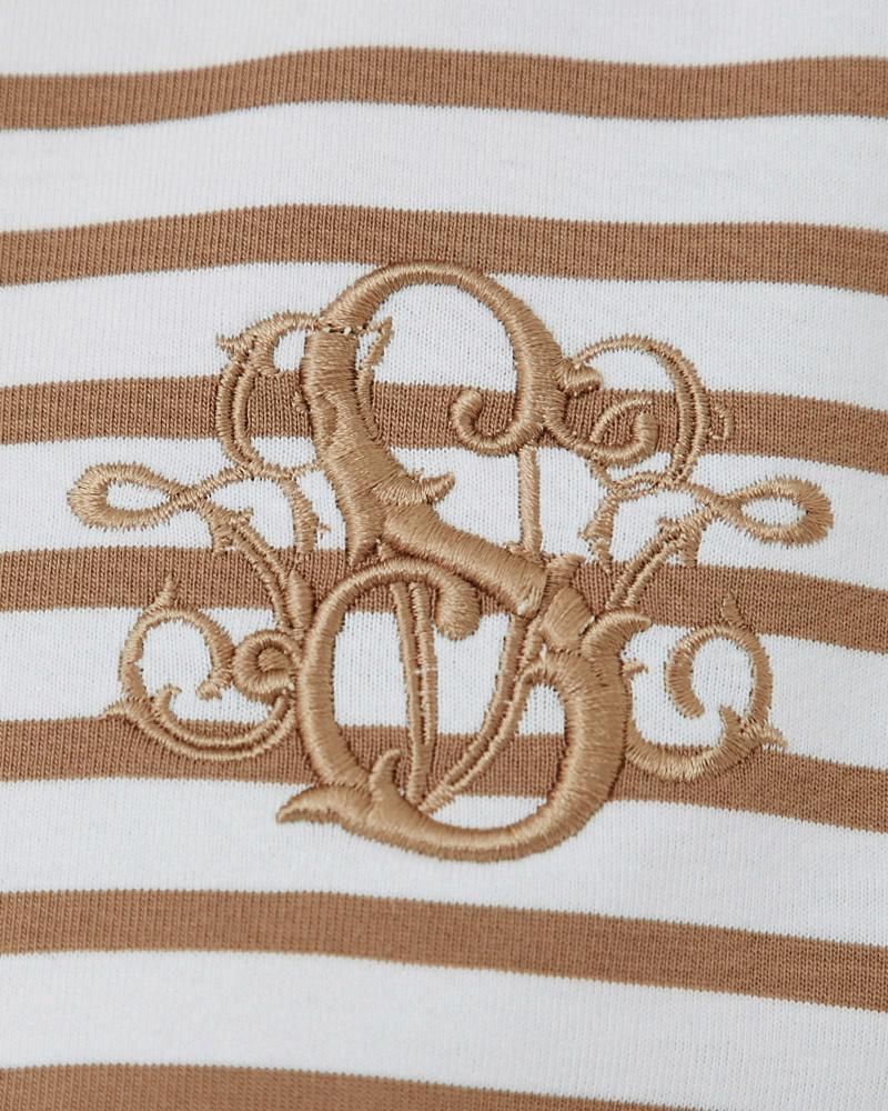 SVT刺繍Tシャツ(ホワイト×ベージュ) - seventen SVT刺繍Tシャツ(ホワイト×ベージュ) - seventen