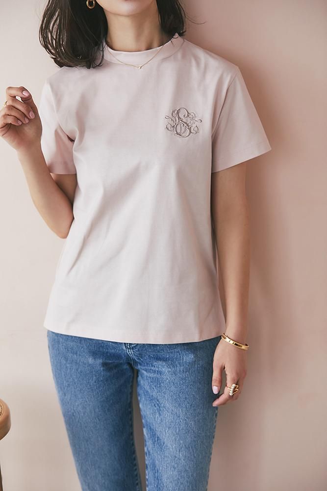 SVT刺繍Tシャツ(シェルピンク) - seventen