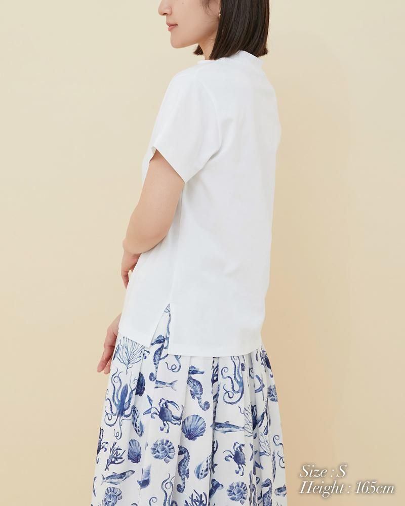 SVT刺繍Tシャツ(シェルピンク) - seventen