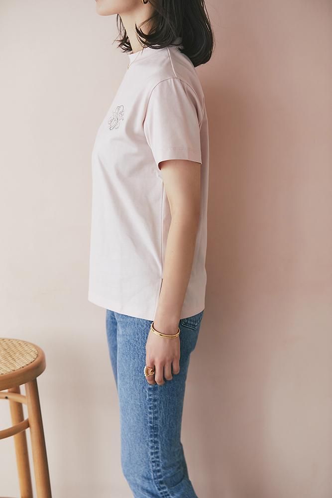 SVT刺繍Tシャツ(シェルピンク) - seventen