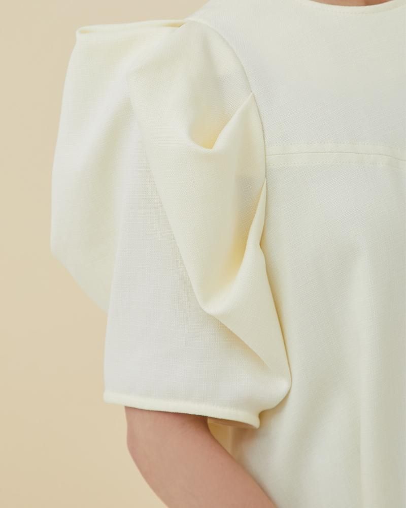 Rene 麻ベージュティアードワンピース リネンライクティアードワンピース(ベージュ) - seventen