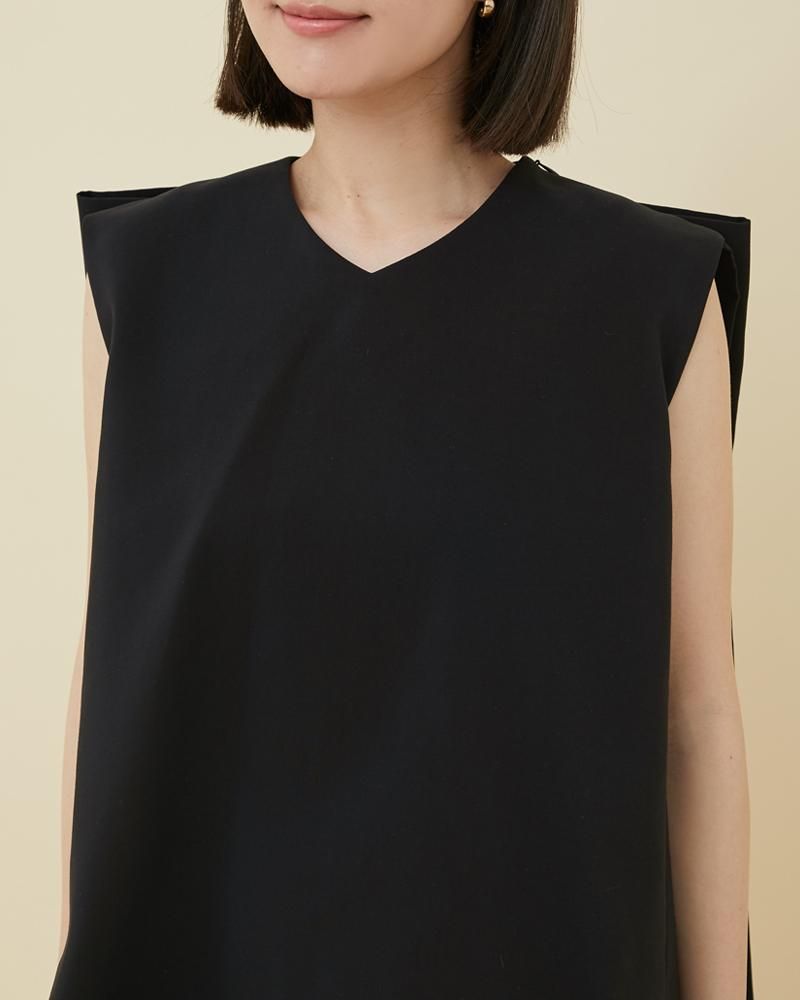 Drawer - SEVEN TEN セブンテン ダブルクロスリボントップス(ブラック) S ダブルクロスリボントップス(ブラック) - seventen